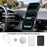 For iPhone 17 Pro Case Compatible with MagSafe Fine Grid Texture Leather Back Phone Cover with Detachable Card Holder - Black - 2