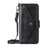 For Nothing Phone (3a) Lite 5G Leather Case Magnetic Closure Wallet Stand Phone Cover with Crossbody Strap - Black - 7