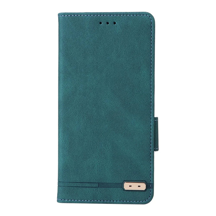 For Nothing Phone (3a) Lite 5G Case Leather Wallet Flip Phone Cover with Hardware Decor - Blue - 6