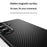 For Samsung Galaxy S26 Magnetic Case Carbon Fiber Texture PC + TPU Cover - Black - 4