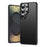 For Samsung Galaxy S26 Ultra Magnetic Case Carbon Fiber Texture PC + TPU Cover - Black - 1