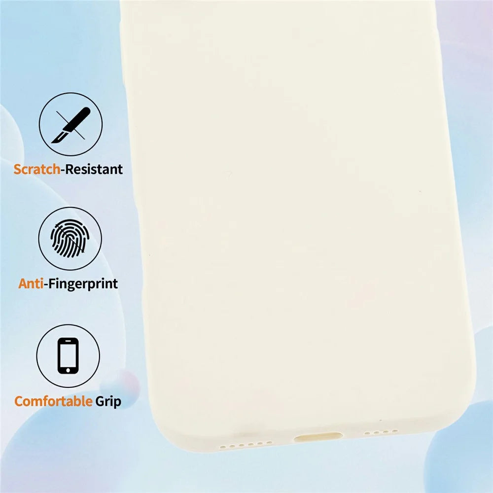 For Samsung Galaxy A37 5G Case Precise Camera Cutouts Soft TPU Shockproof Phone Cover - White - 3
