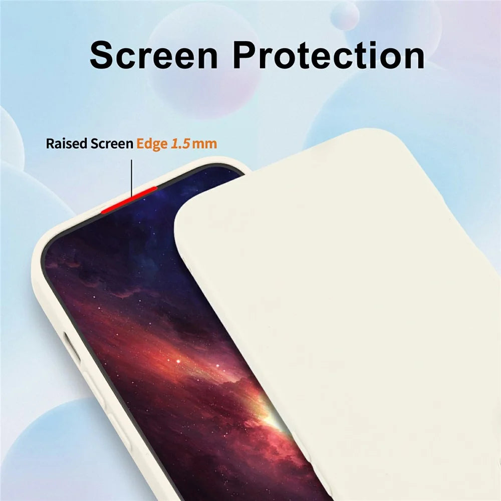 For Samsung Galaxy A37 5G Case Precise Camera Cutouts Soft TPU Shockproof Phone Cover - White - 4