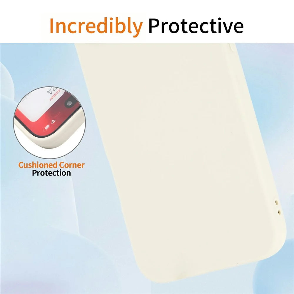 For Samsung Galaxy A37 5G Case Precise Camera Cutouts Soft TPU Shockproof Phone Cover - White - 5
