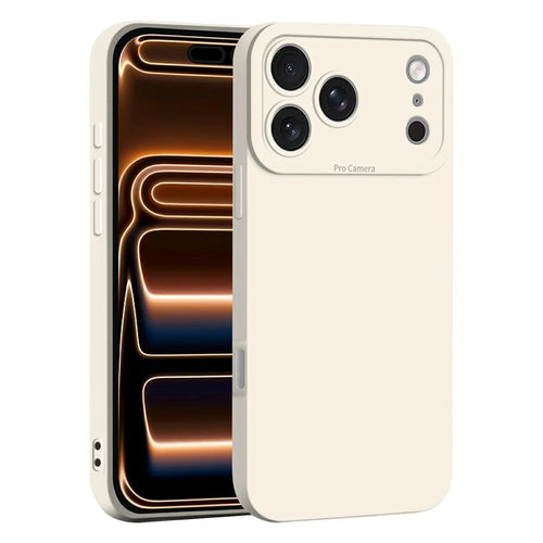 For iPhone 17 Pro Max Case Precise Camera Cutouts Soft TPU Shockproof Phone Cover - White - 1