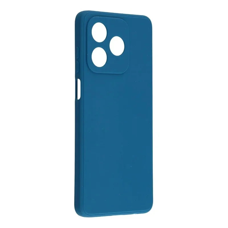 WANLONFENG For Honor X5c 4G / Honor X5c Plus 4G Case  ZB Series Precise Cutouts Straight Edge TPU Phone Cover with Tempered Glass Film - Sapphire - 4