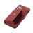 For Samsung Galaxy S26 Case Multiple Card Holder Kickstand TPU PU Leather + PC Phone Cover with Wrist Strap - Red - 4