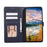 For Samsung Galaxy S26 Case 3D Rhombus Grid Imprinted Wallet Leather Phone Cover with Lanyard - Blue - 2