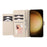 For Samsung Galaxy A57 5G Case TPU PU Leather Folio Flip Shockproof Phone Cover with Mirror - Beige - 2