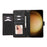For Samsung Galaxy S26+ Case TPU PU Leather Folio Flip Shockproof Phone Cover with Mirror - Black - 2