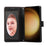 For Samsung Galaxy S26+ Case TPU PU Leather Folio Flip Shockproof Phone Cover with Mirror - Black - 3