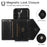For Samsung Galaxy S26+ Cell Phone Case Triangle Lid Card Bag Leather + TPU Cover with Long Strap - Black - 5