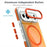 For Google Pixel 10  /  10 Pro Magnetic Case Cute Fluorescent Design TPU Acrylic Phone Back Cover - Orange - 4