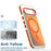 For Google Pixel 10  /  10 Pro Magnetic Case Cute Fluorescent Design TPU Acrylic Phone Back Cover - Orange - 5