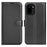 AMORUS For OnePlus Ace 6 5G Wallet Case Litchi Texture Shockproof Leather Flip Stand Phone Cover - Black - 1