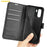 AMORUS For OnePlus Ace 6 5G Wallet Case Litchi Texture Shockproof Leather Flip Stand Phone Cover - Black - 5