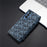 For Samsung Galaxy Z Fold3 5G Case Geometric Pixel Pattern Kickstand Foldable PC Phone Cover with Stylus - Blue - 3