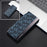 For Samsung Galaxy Z Fold5 5G Case Geometric Pixel Pattern Kickstand Foldable PC Phone Cover with Stylus - Blue - 1