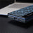 For Samsung Galaxy Z Fold6 5G Case Geometric Pixel Pattern Kickstand Foldable PC Phone Cover with Stylus - Blue - 6