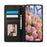 For Samsung Galaxy S26 Case RFID Blocking Wallet Stand Rhombus Leather Cover with Wrist Strap - Black - 2