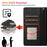 For Samsung Galaxy S26 Case RFID Blocking Wallet Stand Rhombus Leather Cover with Wrist Strap - Black - 7