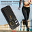 For Samsung Galaxy S26+ Leather Back Cover Zipper Wallet Kickstand Phone Case with Shoulder Strap - Black - 6