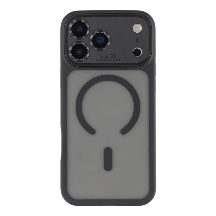 For iPhone 18 Pro Max / 17 Pro Max Case with Detachable Camera Cover Skin Touch TPU PC Phone Cover Compatible with MagSafe - Black - 2