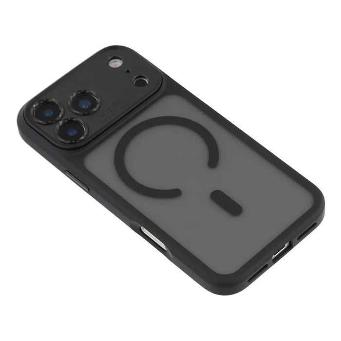 For iPhone 18 Pro Max / 17 Pro Max Case with Detachable Camera Cover Skin Touch TPU PC Phone Cover Compatible with MagSafe - Black - 5