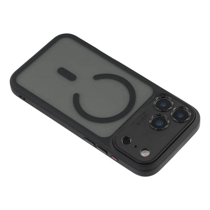 For iPhone 18 Pro Max / 17 Pro Max Case with Detachable Camera Cover Skin Touch TPU PC Phone Cover Compatible with MagSafe - Black - 6