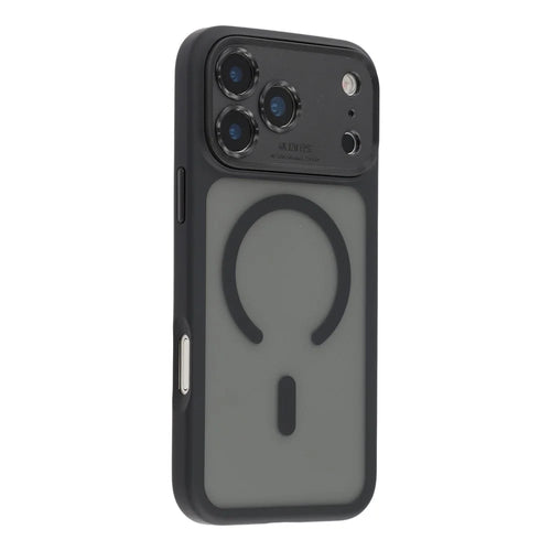 For iPhone 18 Pro / 17 Pro Case with Detachable Camera Cover Skin Touch TPU PC Phone Cover Compatible with MagSafe - Black - 1