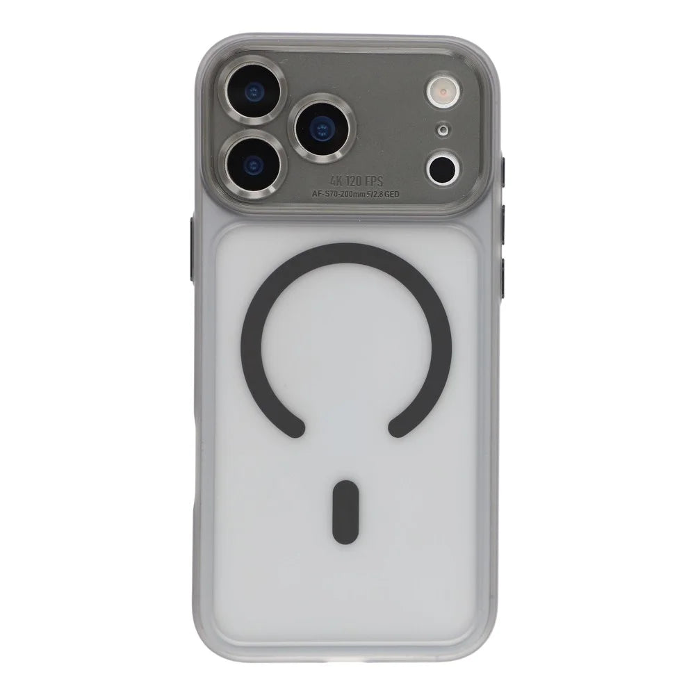 For iPhone 18 Pro Max / 17 Pro Max Case with Detachable Camera Cover Skin Touch Matte PC Phone Cover Compatible with MagSafe - Black - 2
