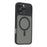 For iPhone 16 Pro Max Case with Detachable Camera Cover Skin Touch TPU PC Phone Cover Compatible with MagSafe - Black - 1