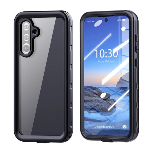 REDPEPPER A Series For Samsung Galaxy A37 5G / A36 5G Case Clear Back IP68 Waterproof Phone Cover - Black - 1