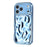 For iPhone 17 Pro Case Electroplated TPU Shell Meteorite Texture Phone Cover - Blue - 4