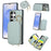 For Samsung Galaxy S26 Ultra Case Zipper Card Holder  PU Leather Phone Back Cover with Shoulder Strap - Blue - 1