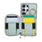 For Samsung Galaxy S26 Ultra Case Zipper Card Holder  PU Leather Phone Back Cover with Shoulder Strap - Blue - 2