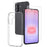 For Samsung Galaxy A37 5G NORTHJO  TPU Phone Case Set with Front Screen Protector + Lens Film - Transparent - 1