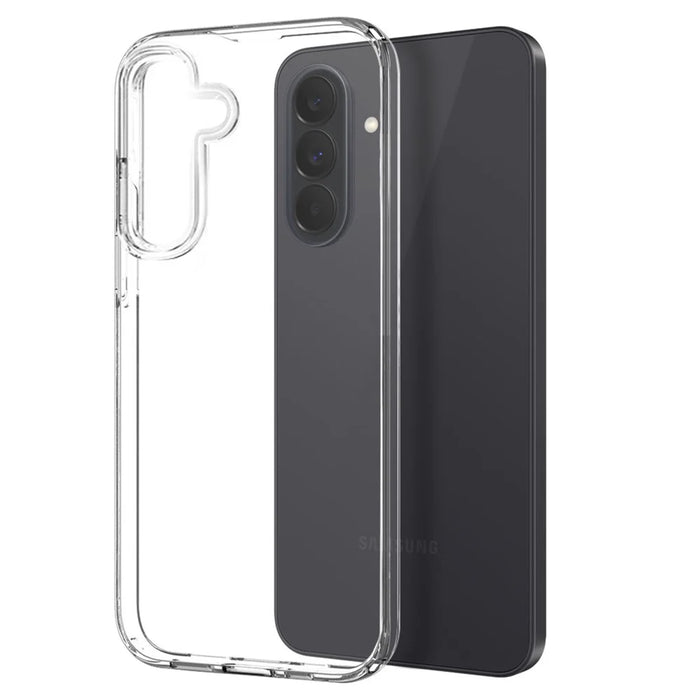 For Samsung Galaxy A37 5G NORTHJO  TPU Phone Case Set with Front Screen Protector + Lens Film - Transparent - 2
