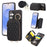 For Samsung Galaxy S26 Case Zipper Card Holder PU Leather Phone Back Cover with Shoulder Strap - Black - 1