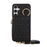 For Samsung Galaxy S26 Case Zipper Card Holder PU Leather Phone Back Cover with Shoulder Strap - Black - 6