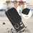 For Samsung Galaxy S26 Case Zipper Card Holder PU Leather Phone Back Cover with Shoulder Strap - Black - 7