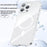 JAUCASE For iPhone 16 Pro Case Compatible with MagSafe PC Phone Cover with AI Touch Control Button - Transparent - 5