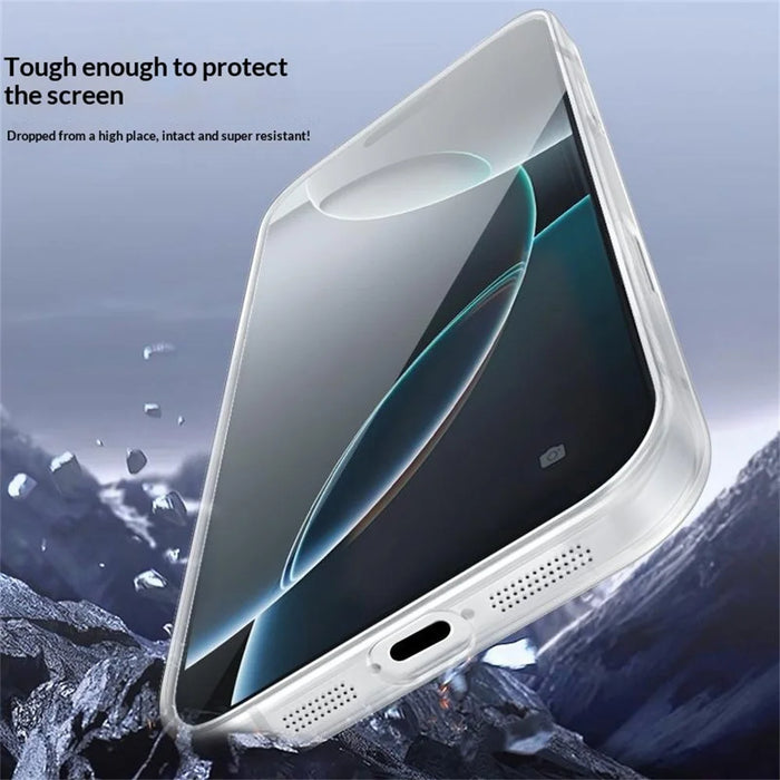 JAUCASE For iPhone 16 Pro Case Compatible with MagSafe PC Phone Cover with AI Touch Control Button - Transparent - 7