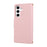 For Samsung Galaxy A57 5G Case Zipper Wallet Leather Phone Cover with Wrist Strap - Pink - 7