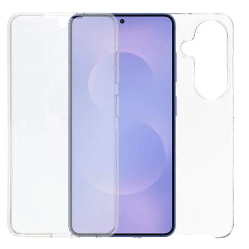 For Samsung Galaxy S26 Case TPU Frame Clear Acrylic Back Cover with PET Film - Transparent - 1