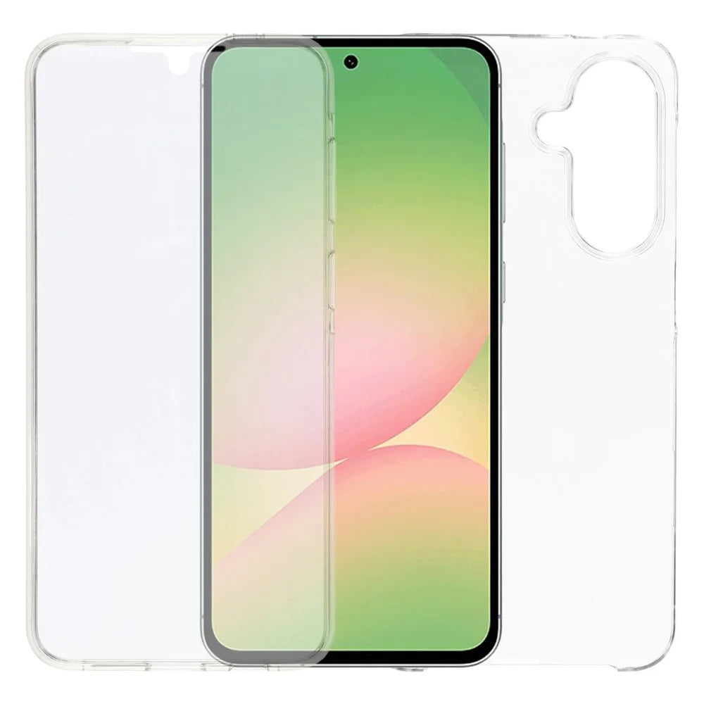 For Samsung Galaxy A57 5G Case TPU Frame Clear Acrylic Back Cover with PET Film - Transparent - 1