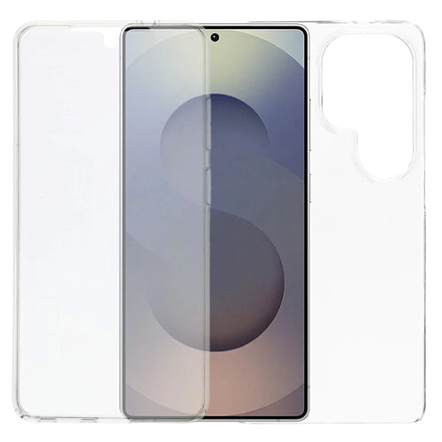 For Samsung Galaxy S26 Ultra Case TPU Frame Clear Acrylic Back Cover with PET Film - Transparent - 1