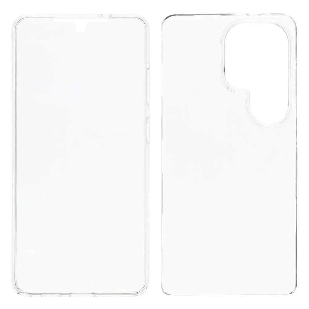 For Samsung Galaxy S26 Ultra Case TPU Frame Clear Acrylic Back Cover with PET Film - Transparent - 2