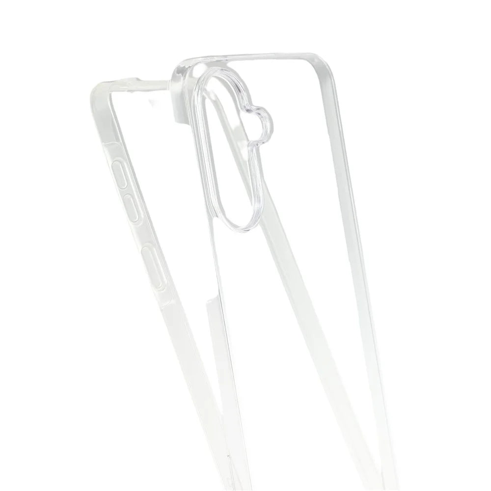 For Samsung Galaxy A37 5G Case TPU Frame Clear Acrylic Back Cover with PET Film - Transparent - 5