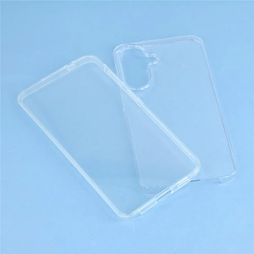 For Samsung Galaxy A37 5G Case TPU Frame Clear Acrylic Back Cover with PET Film - Transparent - 7